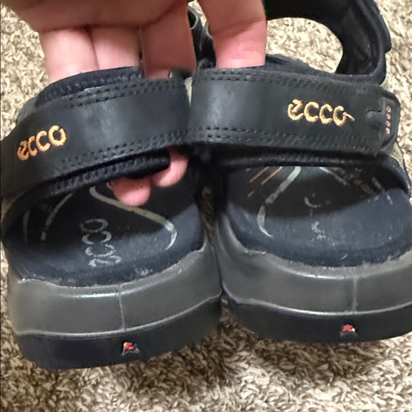 ECCO Yucatan Nubuck Sandal Men\'s Black and Tan size 46 (12/12.5) main image 4